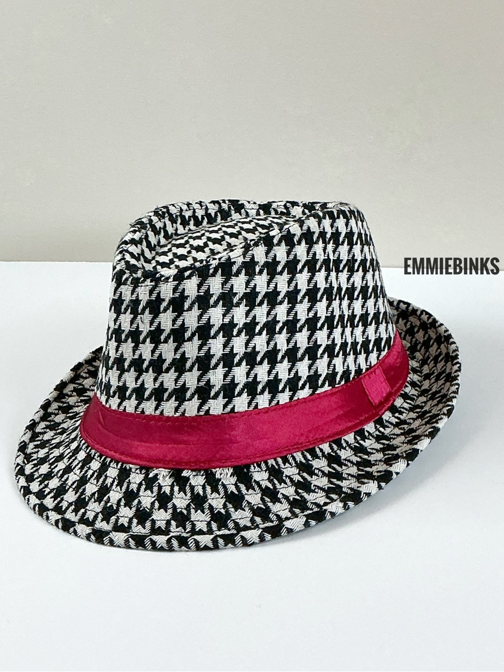 New University of Alabama Coach Bear Bryant Style Houndstooth Fedora Hat Unisex - Picture 9 of 11